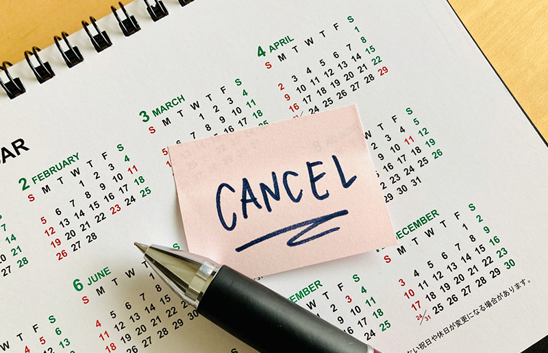 キャンセル・変更について